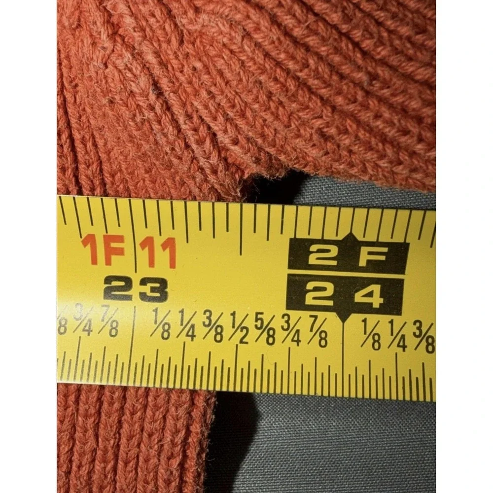Harley-Davidson Sweater Mens Medium Orange Cotton Crewneck Knit Pullover